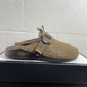 Chaco Paonia JCH108936 Clog Teak Brown Suede Slip On Shoes Women's 10 US/8 UK